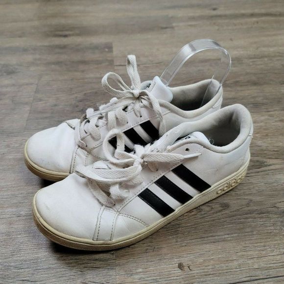 Adidas 3 Stripes Superstar Sneakers White Black Lace Up Low Top Casual Mens Sz 6 - Picture 5 of 11